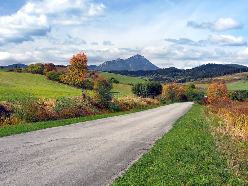 Road at Bobrovnik and Choc, Slovakia